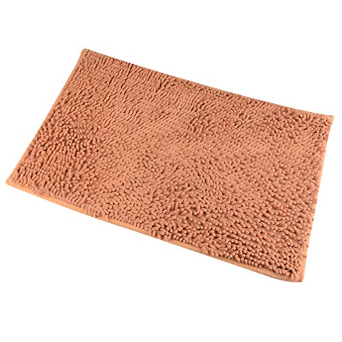 Balacoo - Felpudo Absorbente de Microfibra para Puerta de Perro Antideslizante Manta para Perro (marrón, Talla S)