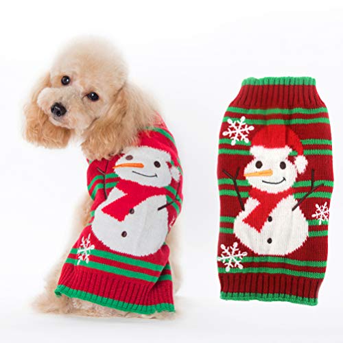 Balacoo Santa muñeco de Nieve Traje de Perro Navidad Mascota Gato Sudadera con Capucha Abrigo Ropa Ropa para Cachorro Peluche Chihuahua Yorkshire caniche maltés Cachorro Pug tamaño XXS