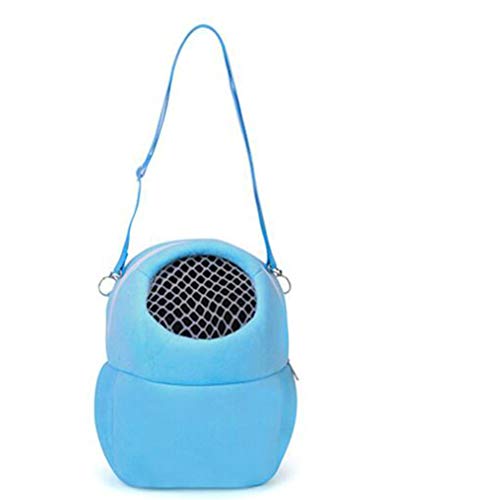 Balacoo Transportin para Pequeños Animales Mochila de Pelusa Algodón Bolsa Portátil Transpirable para Hamster Ardilla Chinchilla Conejo