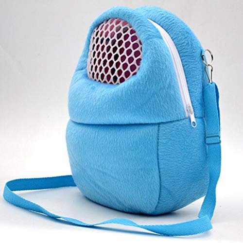 Balacoo Transportin para Pequeños Animales Mochila de Pelusa Algodón Bolsa Portátil Transpirable para Hamster Ardilla Chinchilla Conejo