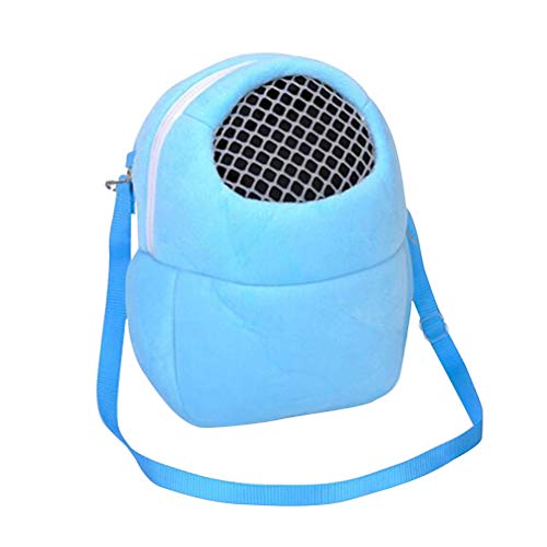 Balacoo Transportin para Pequeños Animales Mochila de Pelusa Algodón Bolsa Portátil Transpirable para Hamster Ardilla Chinchilla Conejo