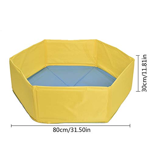 Basisago Piscina Perros y Gatos Bañera Plegable PVC Antideslizante y Resistente al Desgaste, Adecuado para Perros Pequeños y Medianos, Gatos y Otros Animales Pequeños