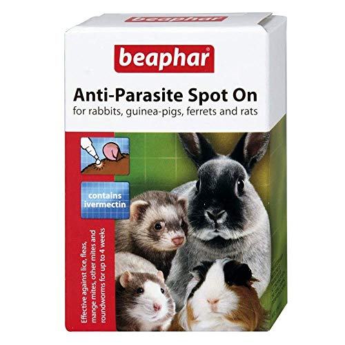 Beaphar conejo y cobaya anti-parasite Spot de 4 Tubos