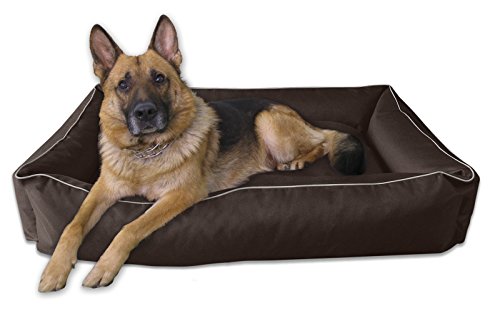 BedDog® colchón para Perro MAX XXL Aprox. 120x85 cm, 8 Colores, Cama, sofá, Cesta para Perro, Beige/Marron