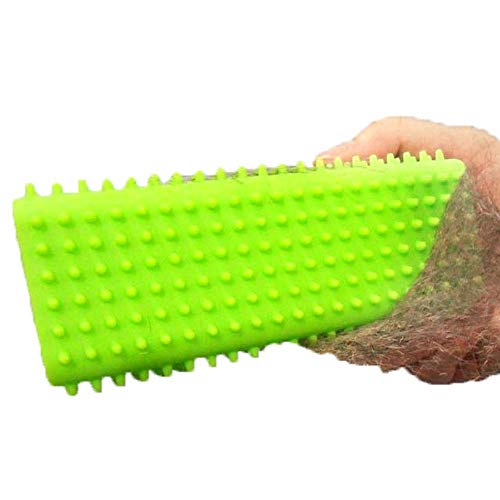 Beimi Cepillo para Mascotas Herramienta de Belleza eliminación de Vello artefacto Silicona eliminación de viscosidad Rodillo para Perros y Gatos Limpieza de Peine de Columna Hueca (Color : Green)