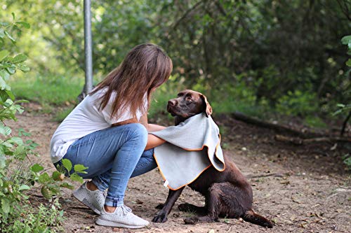 Bellanet Premium Perros en seco | Ultra Perros Microfibra Absorbente Toalla de Mano, Ideal para paños, Baden o como Huellas de Gamuza para tu Mascota, 1 Pieza