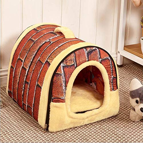 Bert-Collins pet beds Plegable caseta de Perro de Mascota Cama del Perro y el Gato casa del Animal doméstico se Puede Quitar y Lavar Camas de Mascotas, 7,35X30