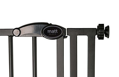 Bettacare - Puerta para mascotas (68,5-75 cm), color negro mate