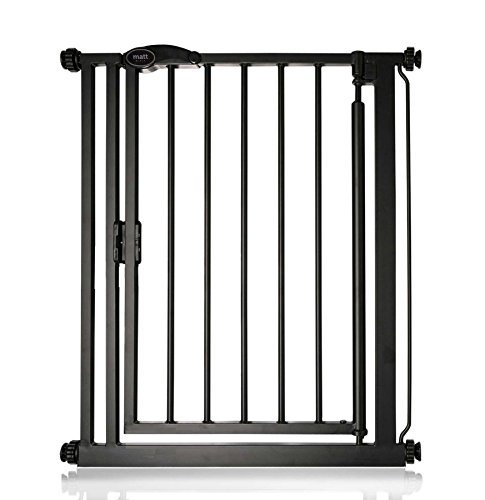 Bettacare - Puerta para mascotas (68,5-75 cm), color negro mate