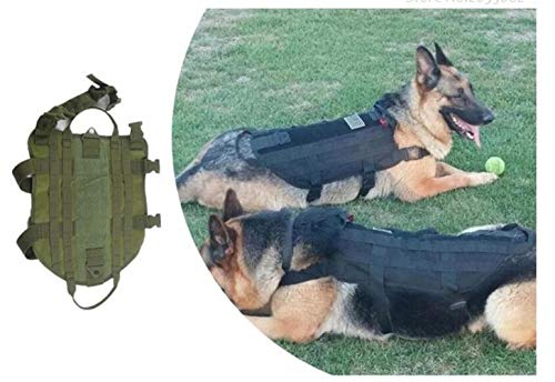 BGDRR Ropa Táctica Militar Al Aire Libre For Perros Chaleco De Entrenamiento con Carga De Carga Arnés Chaleco Táctico Militar For Perros Ropa Durable (Color : Green, Size : XL)