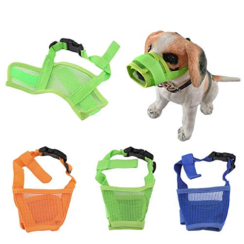 Bozales Para Perros 3 Colores Mascota Perro   Mascota Bozal De Boca Corteza Mordida Malla Perros Dispositivo De Boca De Mascota Dispositivo De Seguridad Bozal Transpirable Ajustable @ Orange_Xl