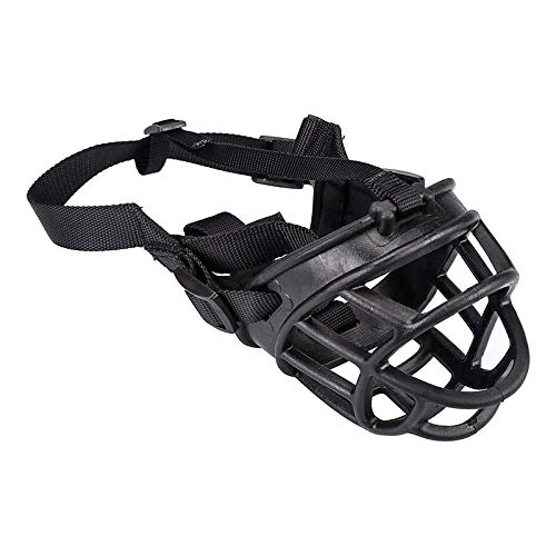 Bozales Para Perros Bozal Para Perros Cesta De Entrenamiento De Silicona Suave Máscara Bucal Para Perros Pequeños Medianos Grandes Bozal Ajustable Para Perros Pitbull Ciclismo Barking @ Black_M