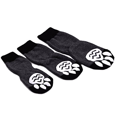 Calcetines antideslizantes para perros, de Expawlorer, para uso interior, protección para las patas