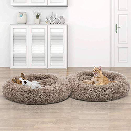 Cama Mascotas ESPONJOSAY- Almohadilla de Piel Artificial para Perros o Gatos para aliviar la Fatiga Articular y Dormir Mejor, Fondo Impermeable, azul80X26cm