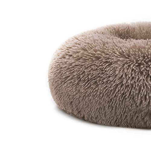 Cama Mascotas ESPONJOSAY- Almohadilla de Piel Artificial para Perros o Gatos para aliviar la Fatiga Articular y Dormir Mejor, Fondo Impermeable, marrón oscuro60X26cm