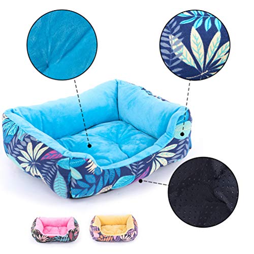 Cama para Mascotas Mascota Lazy Couch Kennel Acolchado de algodón cálido y cómodo Entrada fácil Adecuado para Perros Grandes y medianos de tamaño Mediano