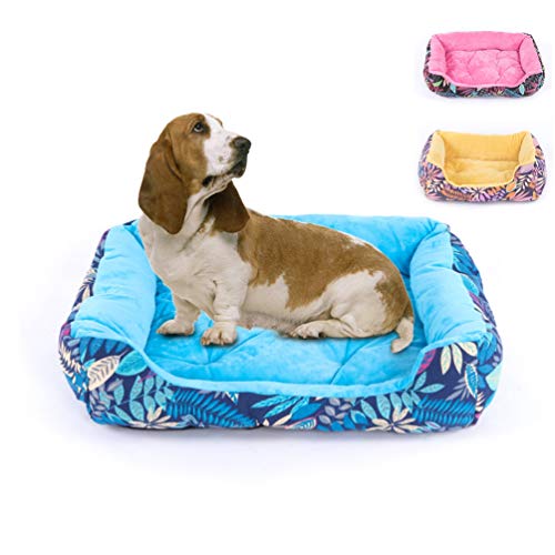 Cama para Mascotas Mascota Lazy Couch Kennel Acolchado de algodón cálido y cómodo Entrada fácil Adecuado para Perros Grandes y medianos de tamaño Mediano