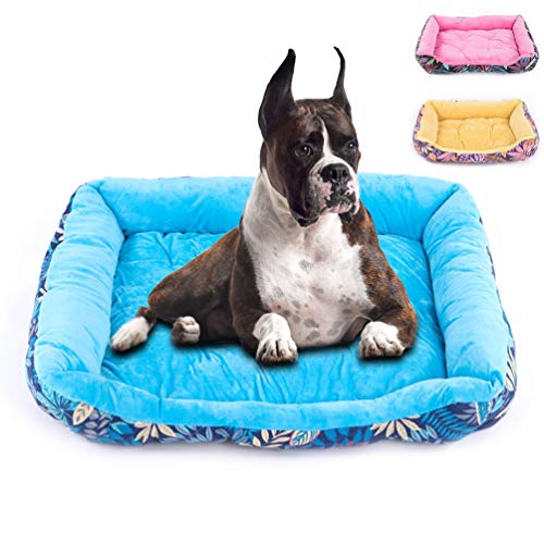 Cama para Mascotas Mascota Lazy Couch Kennel Acolchado de algodón cálido y cómodo Entrada fácil Adecuado para Perros Grandes y medianos de tamaño Mediano