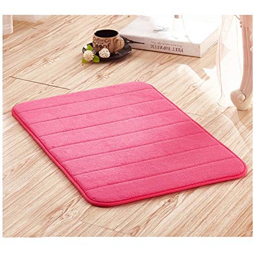 Camas For Perros Y Cojines De Espuma De Memoria, Suave Calentamiento De La Superficie Polar De Coral, Con Natural Antideslizante De Látex Básico CAMA-A-Lavable ( Color : Pink , Size : 23.6 x 15.7 in )