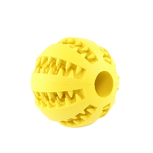 Caucho natural para mascotas masticando la bola, bola del juguete perro interactivo, seguro y no tóxico limpieza bola 7 cm.