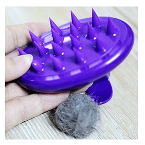 Cepillo para gatos Lavado de silicona ultra suave Lavado de gatos Regalado Baño de masaje Cepillo para perros Seguro Sin arañazos para perros y gatos por HongYH