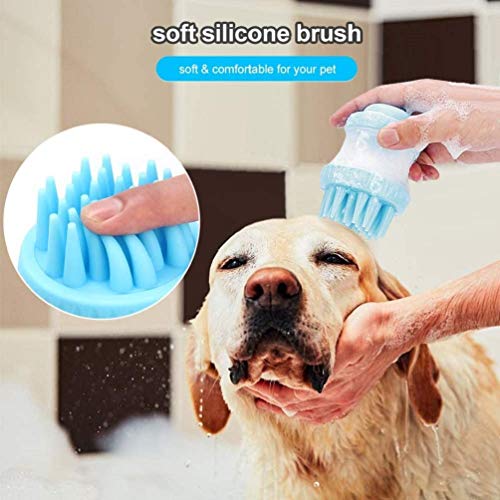 Cepillo para Mascotas Útiles de Limpieza for Mascotas de Doble propósito for el Baño y Masaje, Adecuado for Grandes, medianos y pequeños