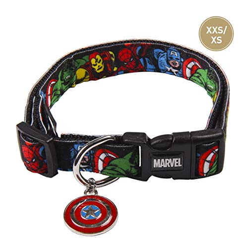 Cerdá Life'S Little Moments Collar Perro Marvel para Perro Mini - Licencia Oficial Disney Marvel, XS, 55 g