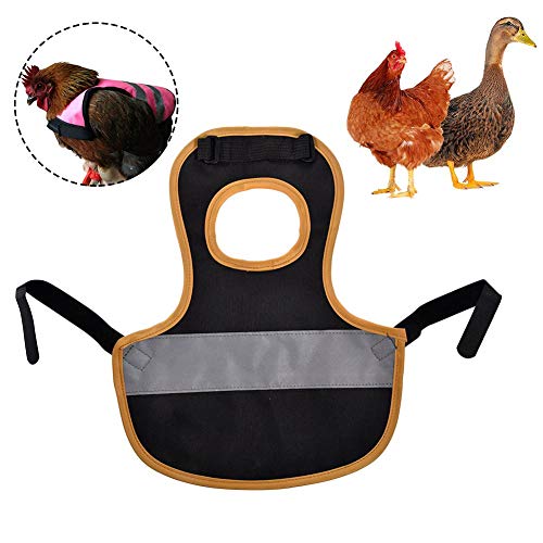 Chaleco para mascotas Ropa de aves de corral, chaqueta de delantal de una sola correa Tamaño estándar de pollo de aves de corral, delantal de silla de montar de gallina Soporte de protección de plumas