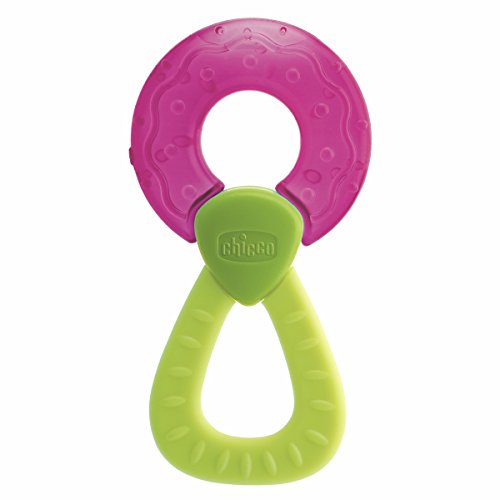 Chicco Fresh Relax - Mordedores de silicona con asa que masajea las encías 4m+, colores surtidos