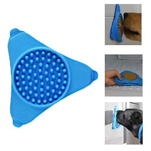 CMTTOME Alimentador Bath Buddy Dog Lick Pad Productos para Mascotas Placa de Transferencia Ventosa Fija Ventosa de Silicona