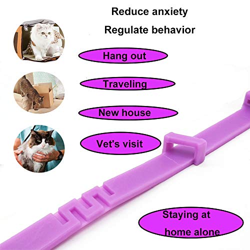 Collar calmante para perros y gatos,Collar ajustable contra la ansiedad,Alivio de la ansiedad de efecto calmante duradero a prueba de agua natural y seguro,1 paquete(Grande)