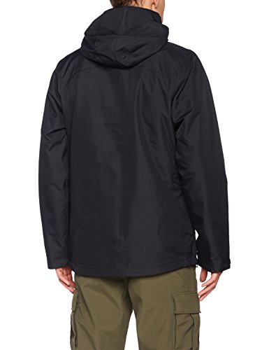 Columbia Aravis Explorer Interchange Jacket Chaqueta Impermeable, Nailon, Hombre, Negro, Talla L