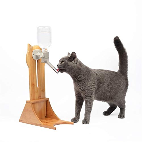 Comedero para Mascotas Madera Bebedor del Perro casero Bebedor Bebedor Mascotas Colgando Fuentes del Perro del Gato Hervidor Mascotas Comedero para Comida y Agua (Size : A)