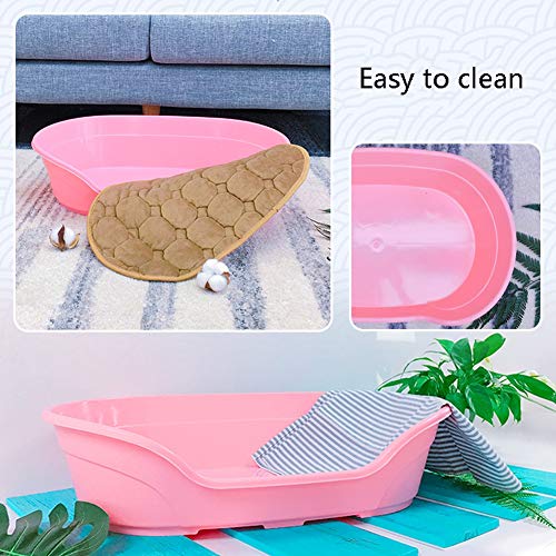 CRMY Bañera Plegable de Mascotas Baño Portátil para Animales Piscina para Perros y Gatos Adecuado para Interior Exterior al Aire Libre(M:70 x 41cm) (Color : Pink, Size : S)