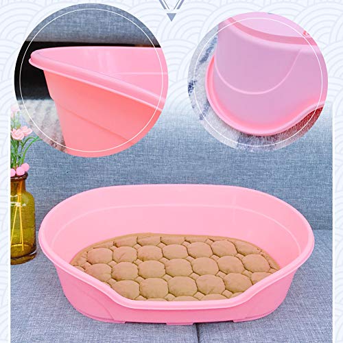 CRMY Bañera Plegable de Mascotas Baño Portátil para Animales Piscina para Perros y Gatos Adecuado para Interior Exterior al Aire Libre(M:70 x 41cm) (Color : Pink, Size : M)