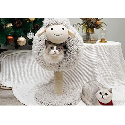 CUTELOVE Cama Gato & Camas para Perros Redonda Suave Sofá de Felpa, Agujero de Gato, Lecho de Cueva de Anidación Adecuado para Gatos y Perros Pequeños y Medianos,Lavable y Impermeable