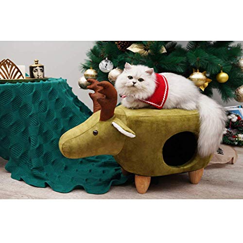 CUTELOVE Cama Gato & Camas para Perros Redonda Suave Sofá de Felpa, Agujero de Gato, Lecho de Cueva de Anidación Adecuado para Gatos y Perros Pequeños y Medianos,Lavable y Impermeable