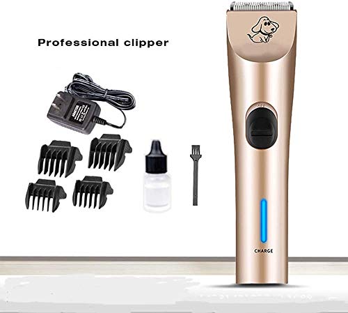 CVXCVCBCG con supresión de Ruido maquinillas eléctricas inalámbrico Recargable Trimmer preparación del Animal doméstico Kit for el Gato del Perro