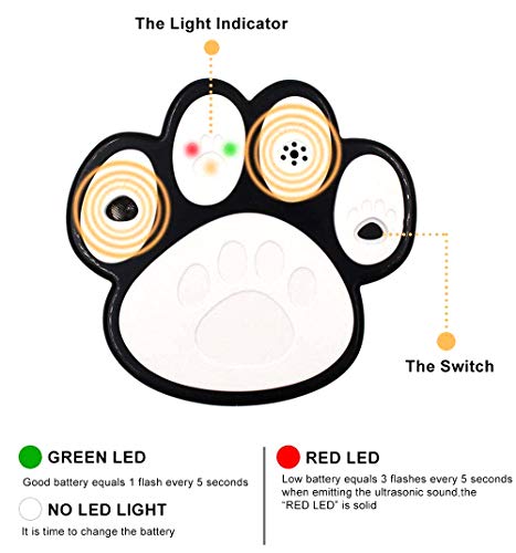 CYWEB Dispositivo Antiladridos Ultrasónico Automático Disuasorio de Corteza para Perro, Dispositivo de Control de ladrido Collar, Seguro y Inofensivo para Perros