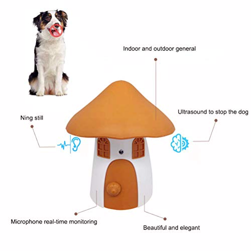 CYWEB Ultrasónico Dispositivo Antiladridos Automático Disuasorio de Corteza para Perro, Dispositivo de Control de ladrido Collar, Seguro y Inofensivo para Perros