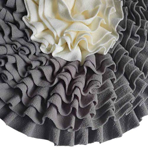 DC CLOUD Alfombra Olfativa Perros Snuffle Mat Perro Puzzle Mat Estera de Snuffle para Cachorros Estera de Snuffle de liberación de estrés Perro Snuffle Manta Gray