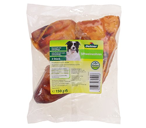 Dehner – Saco para Perros, Orejas de Cerdo, 8 x 3 Unidades (1200 g)