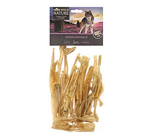 Dehner Wild Nature - Saco para Perros, Piel de Conejo Natural, 150 g