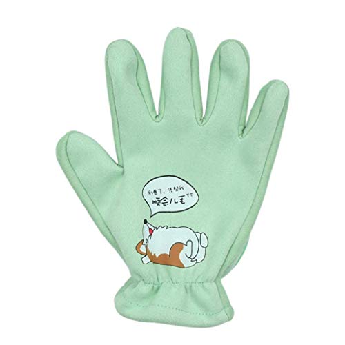 Detazhi Perro del Perro casero Cepillo Guante de Aseo del Gato Guante del Masaje del removedor de Pelo Mitt deShedding Herramientas, 1Pcs (Color: Verde-Izquierda) (Color : Greenright)