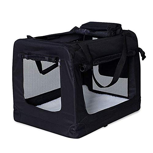 dibea TB10020 Bolsa de Transporte para Perros y Gatos, Negro, (S) 50x34x36 cm