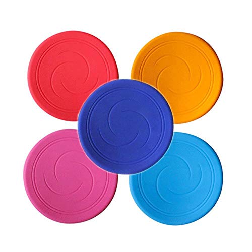 Disco de Vuelo Suave de Frisbee de Silicona de liuxi para Actividades físicas para Padres y niños en la Playa al Aire Libre: Juguete de Disco Volador Duradero de Color Aleatorio