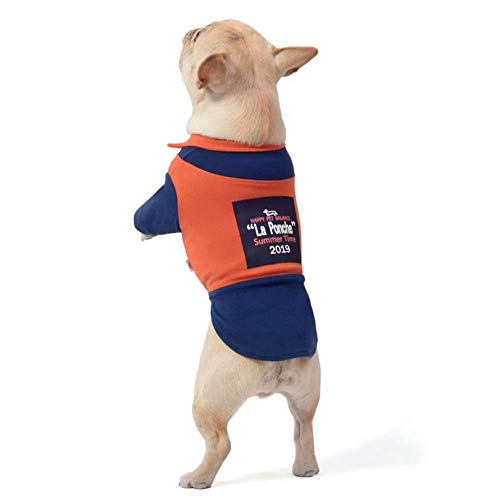 DOGCATMM Ropa para Perros Mascota Camisa De Polo Verano Camiseta del Perro Bulldog Francés Perros Pequeños Ropa para Perros Disfraz Ropa para Mascotas