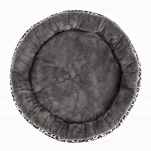 DOGKLDSF Camas Camas para Perros pequeños y medianos Perros cálidos de Invierno Perrera para Cachorros Sofá Cama para Gatos, Leopardo, 40X40X10CM