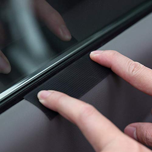 DOGKLDSF Oxford Dog Cat Car Door Windows Protector Mat Pet Car Door Covers Dog Cat Scratch Guard Mat Pet Car Supplies,Black,70x52cm