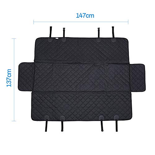 DOGKLDSF Pet Carriers Oxford Fabric Waterproof Rear Back Pet Seat Cover Dog Car Back Seat Carrier Pet Mat Hammock Cushion Protector,G225601,147x137cm